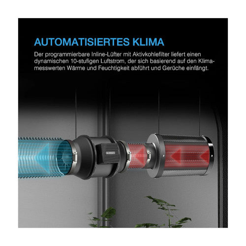 AC Infinity Advance Grow Zelt-System PRO, 120x120x200cm - 420GEEKS