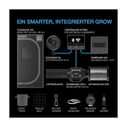 AC Infinity Advance Grow Zelt-System, 60x120x180cm - 420GEEKS