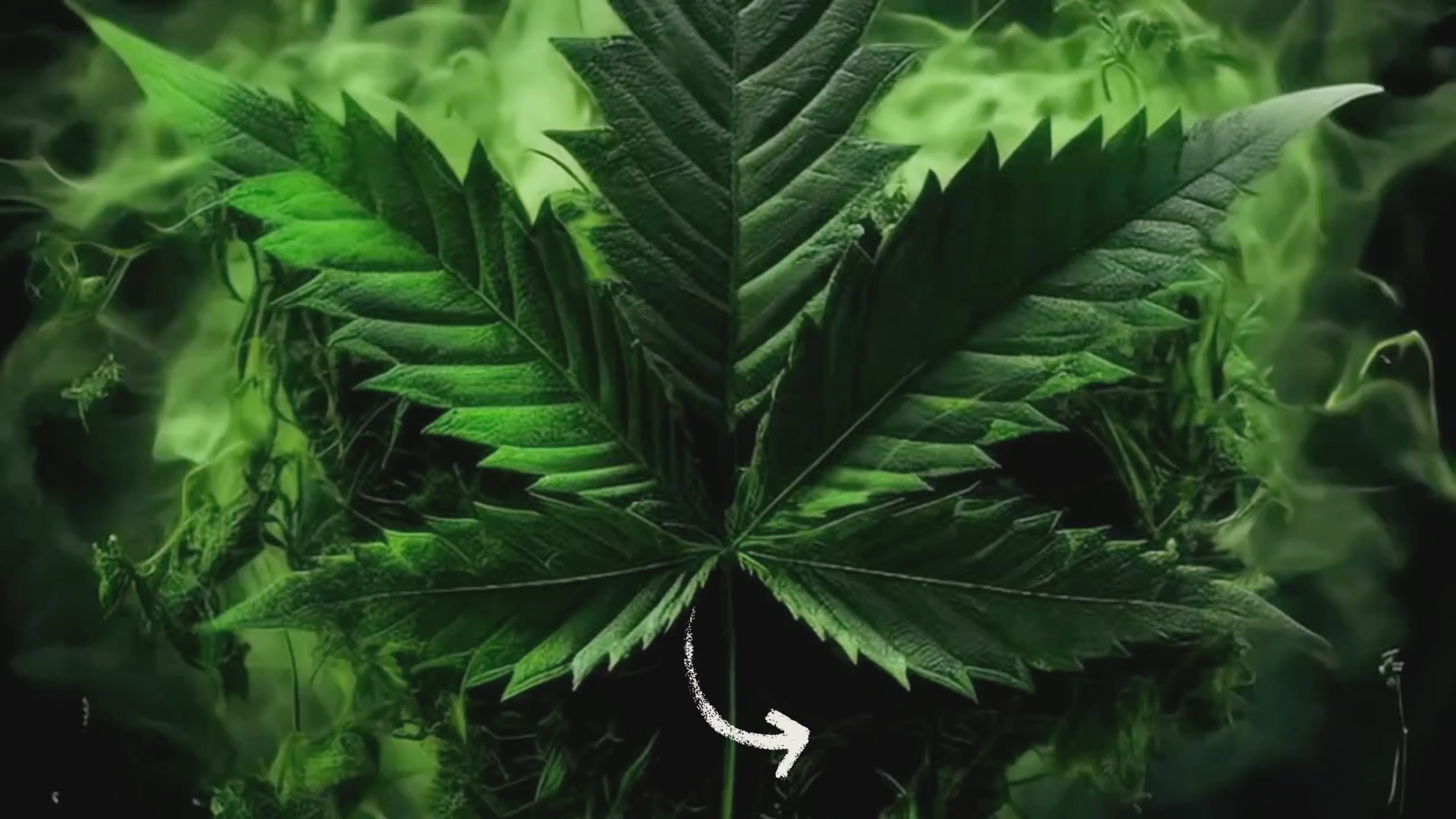 Load video: rising green smoke
